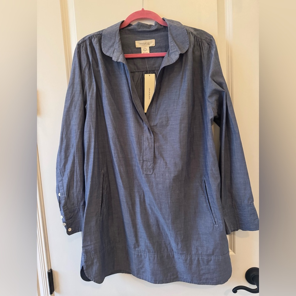 Workshop by Andrea Jovine chambray Top/Tunic